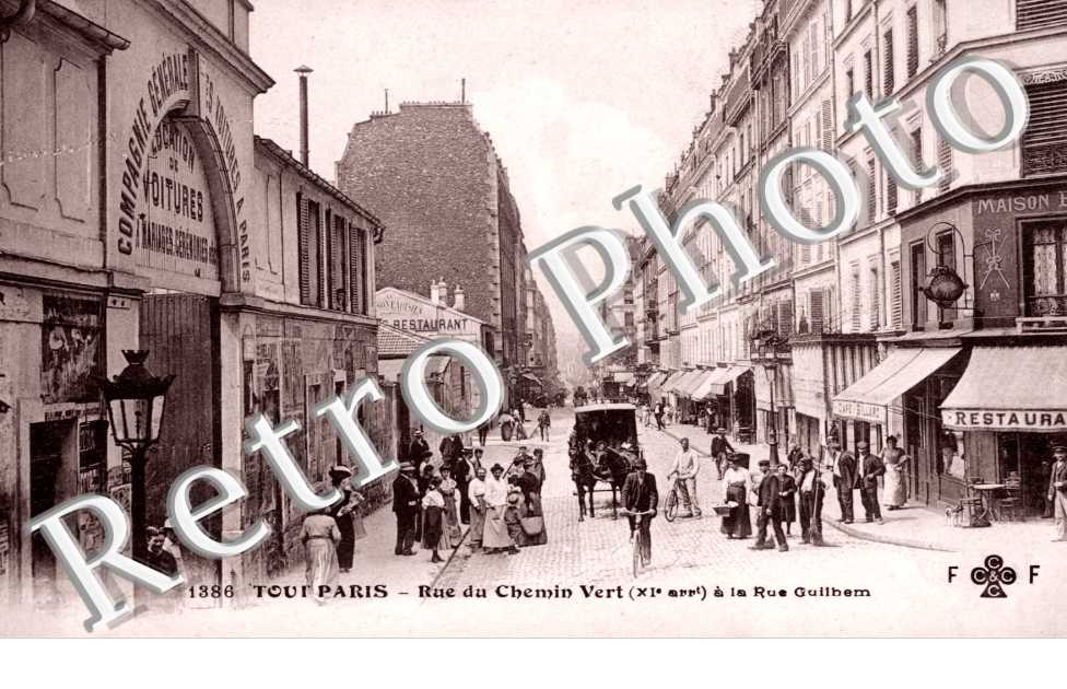 Rue du Chemin Vert a la rue Guilhem