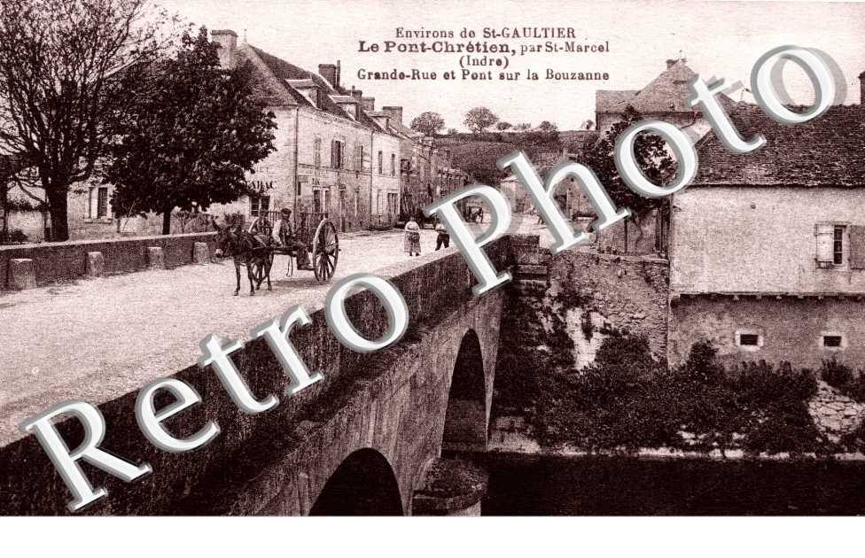 Pont sur la Bouzanne  et grande rue
