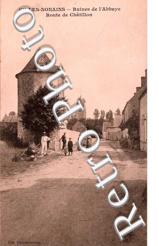 ruines de l'abbaye route de Chatillon