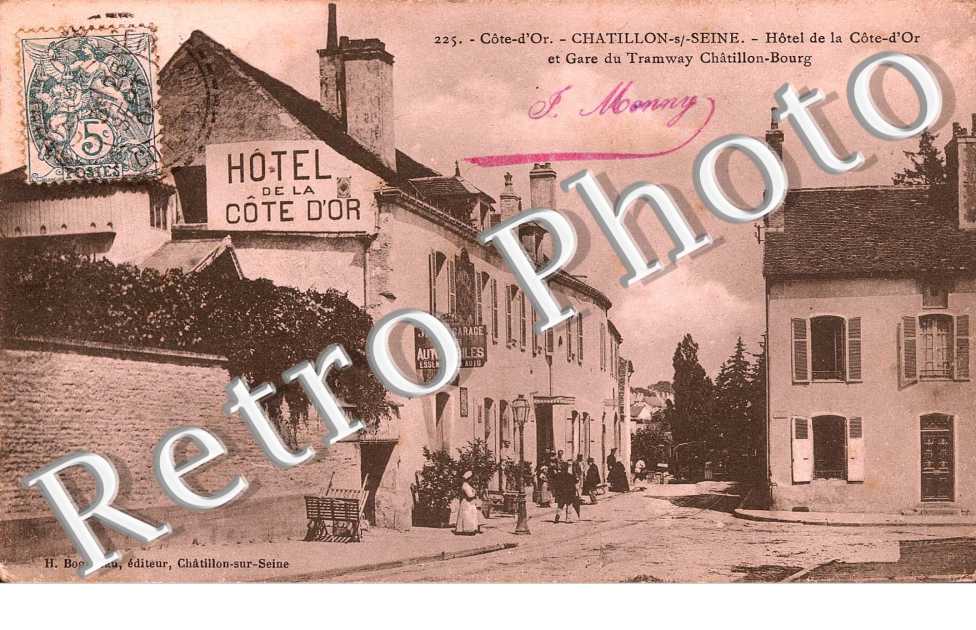 hotel de la Cote d'Or et gare du Tramway Chatillon Bourg