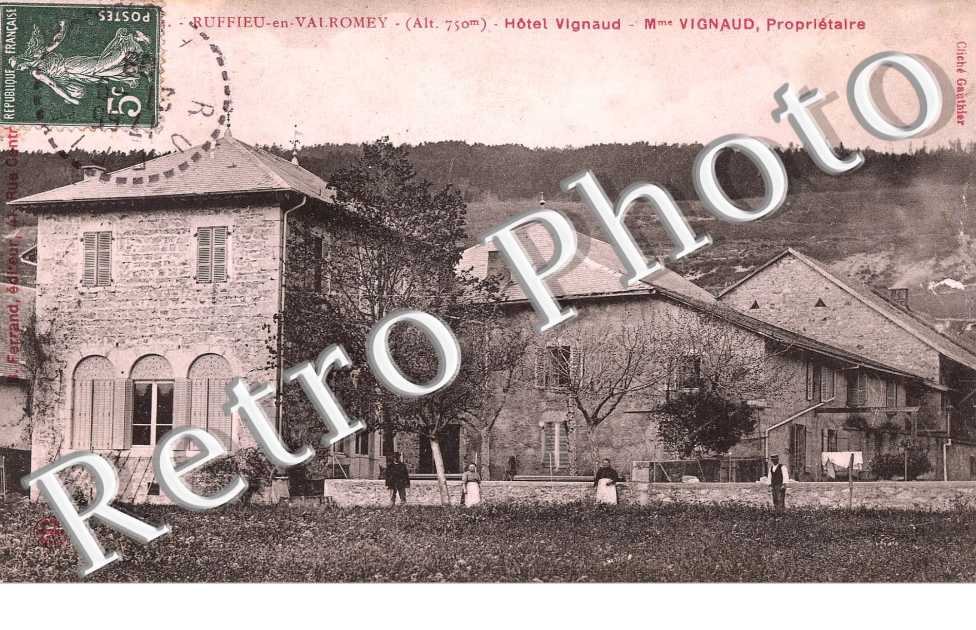 Ruffieu-en-Valromey, Hotel Vignaud, Madame Vignaud Proprietaire