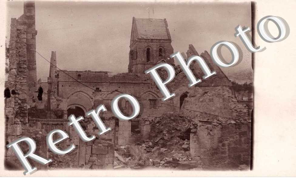 Photo de l'Eglise detruite