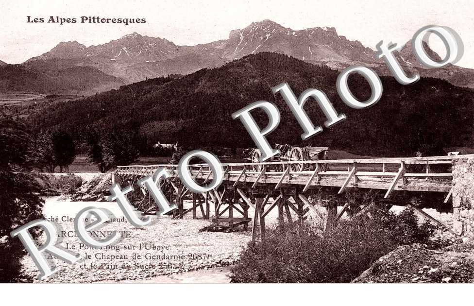 le pont long sur l'Ubaye