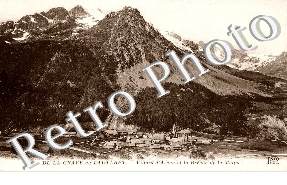 vue générale et la Brèche de la Meije