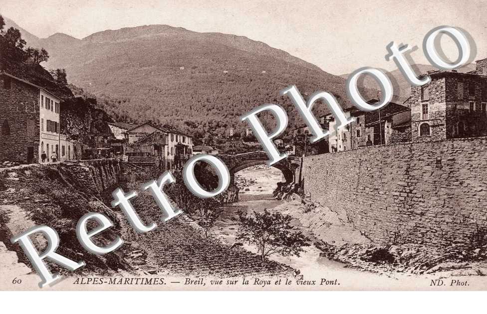 Vue sur la Roya et le vieux pont