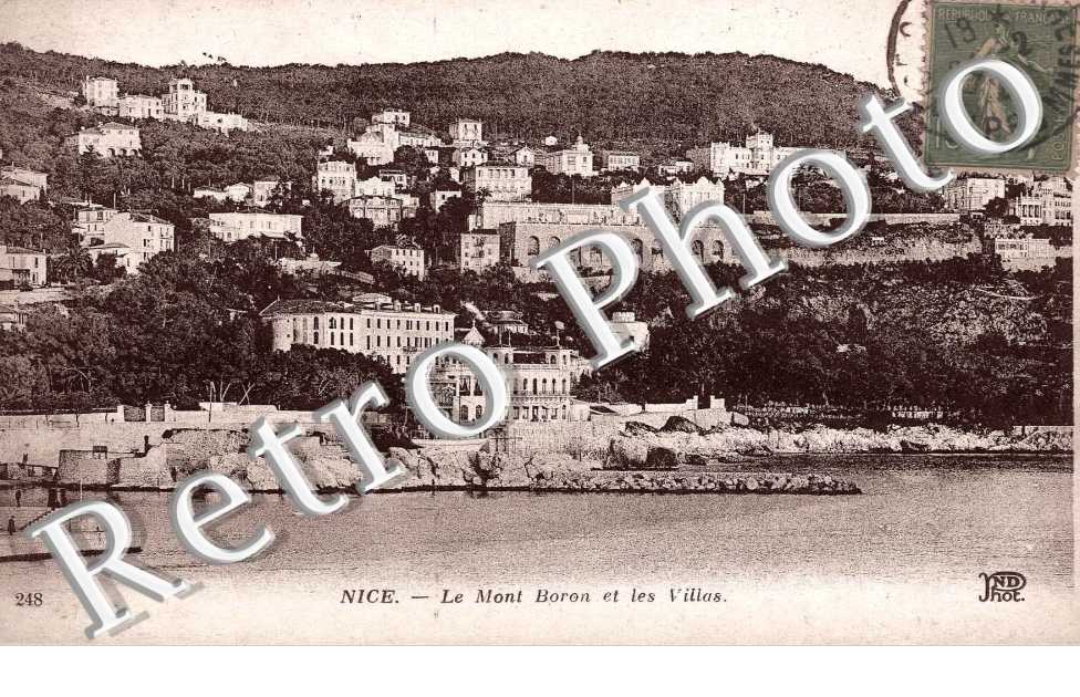 le mont boron et les villas