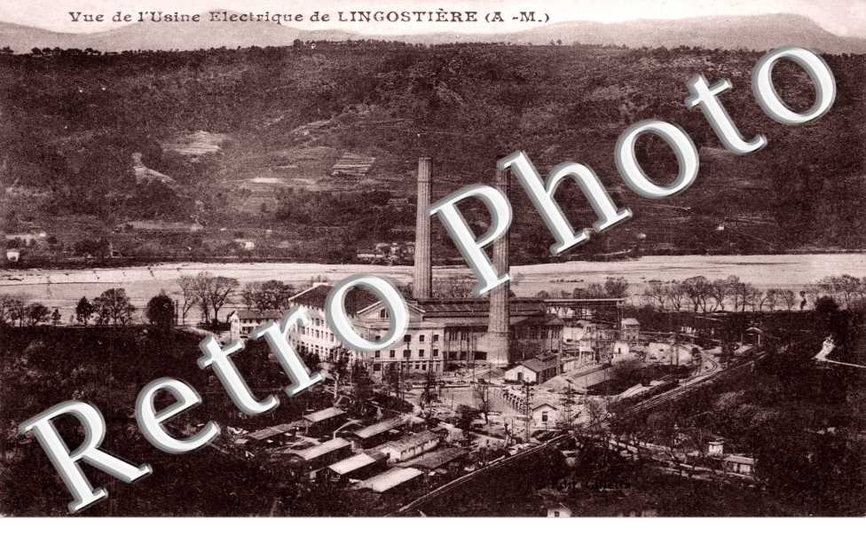 Vue de l'usine electrique de Lingostiere