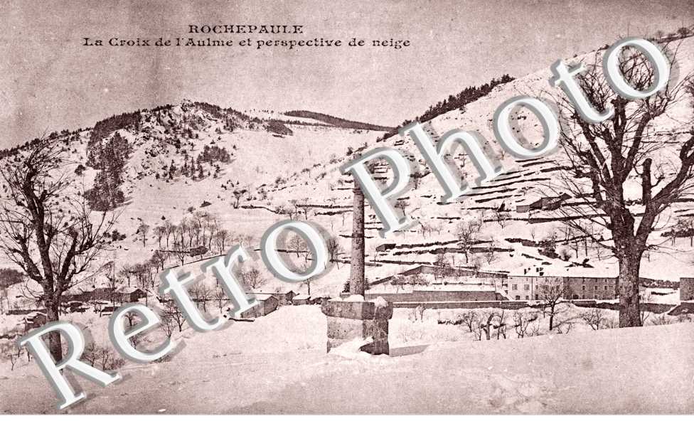 La Croix de l'Aulme et perspective de neige
