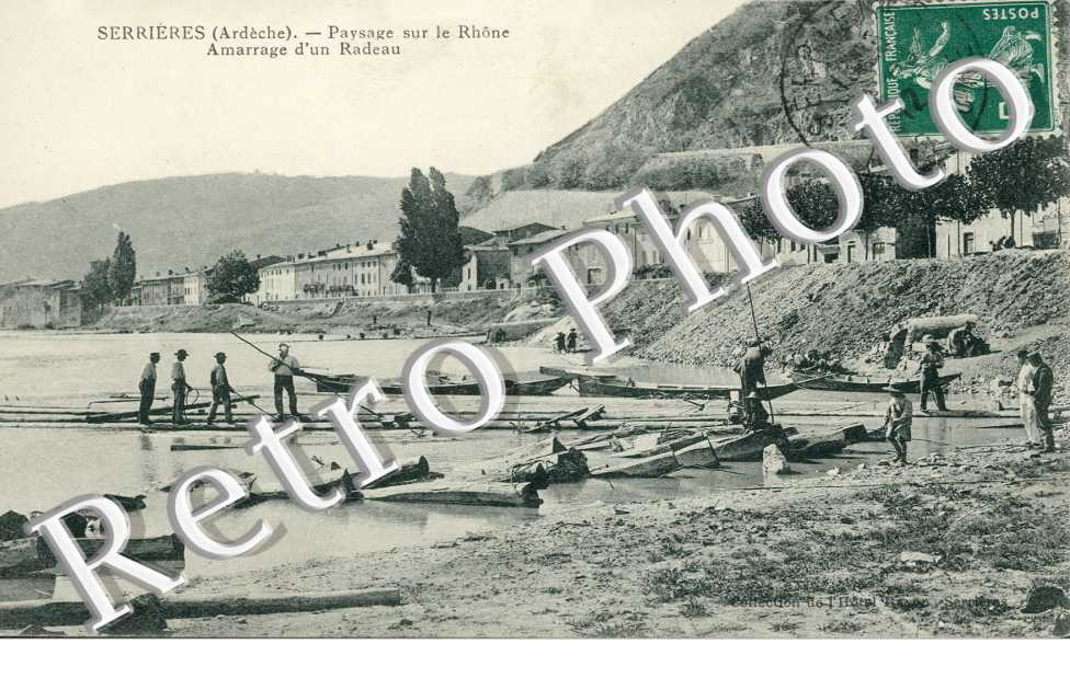 amarrage d'un radeau