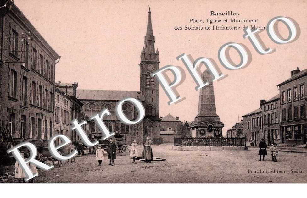 place eglise et monument des soldats de l'infanterie de marine