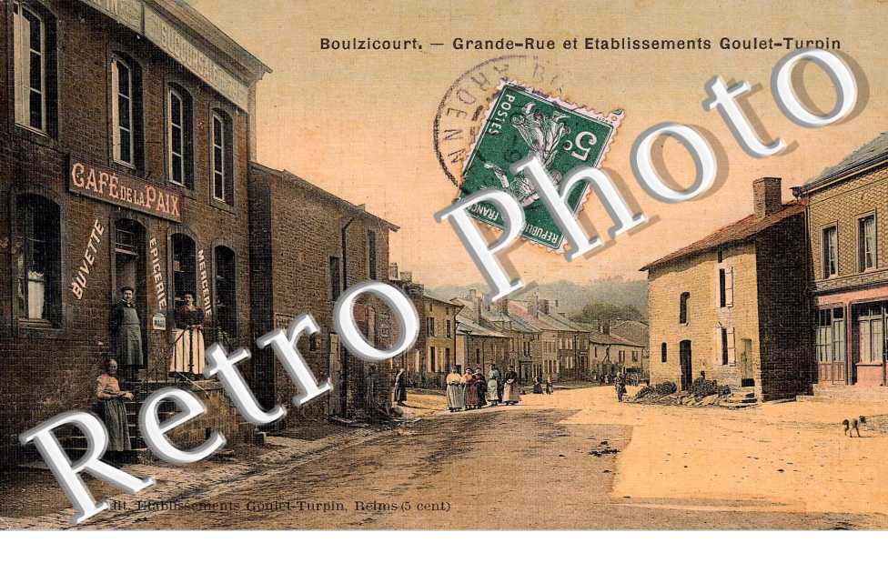 Grande rue et etablissement Goulet-Turpin, Cafe de la Paix
