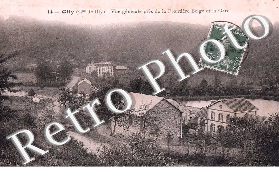Vue Generale pres de la Frontiere Belge et la Gare