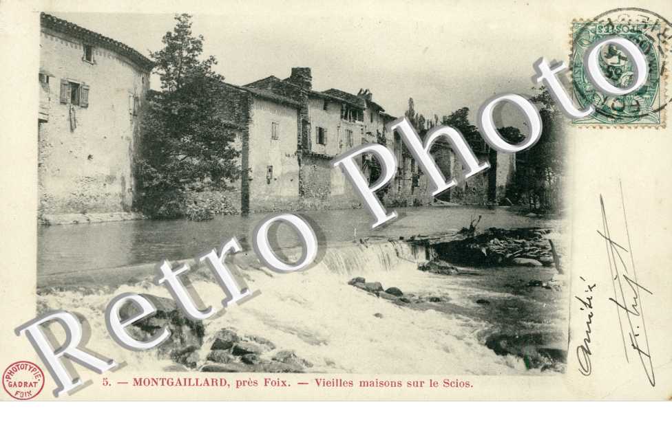 MONTGAILLARD vieilles maisons sur le Scios