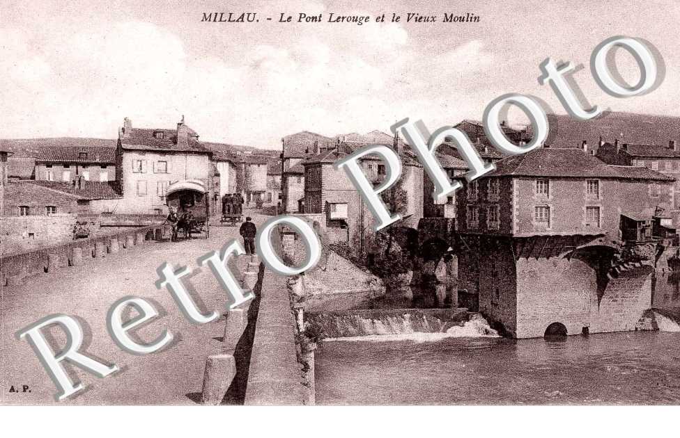 LE PONT LEROUGE ET LE VIEUX MOULIN