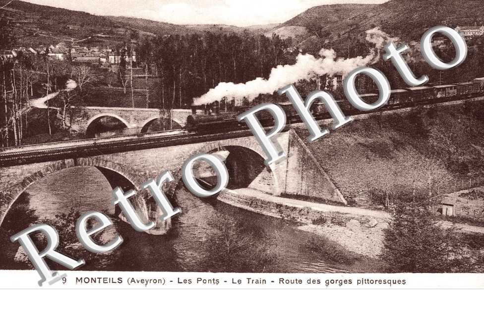 Les ponts - le train - Route des Gorges