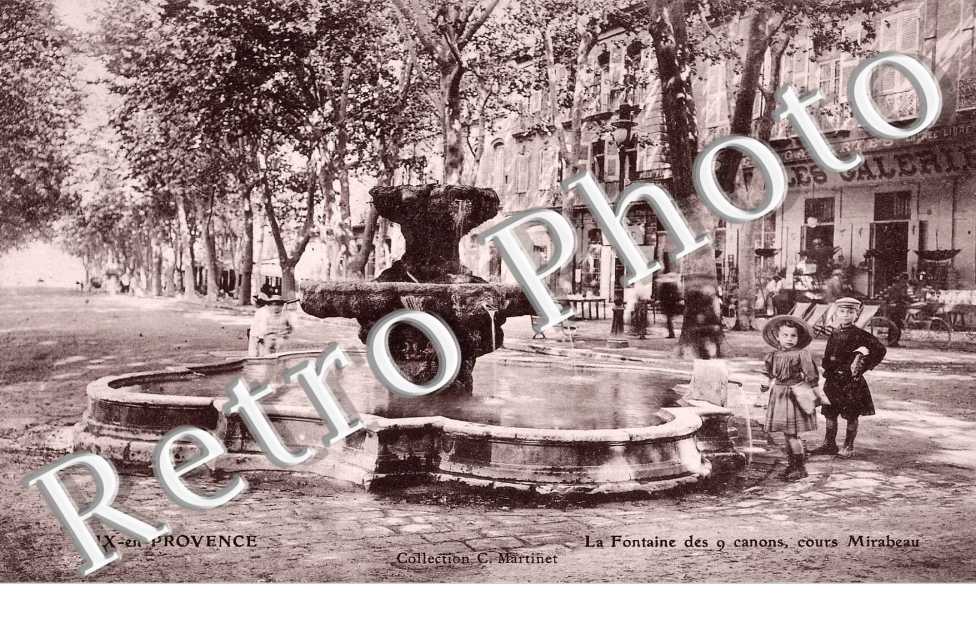 Fontaine des 9 canons, Cours Mirabeau