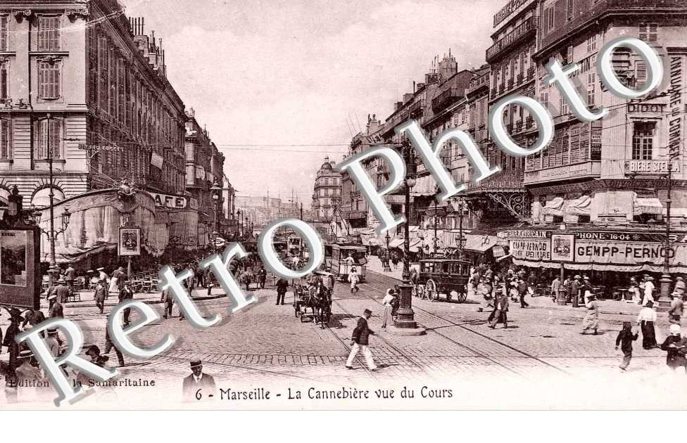 LA CANNEBIERE VUE DU COURS