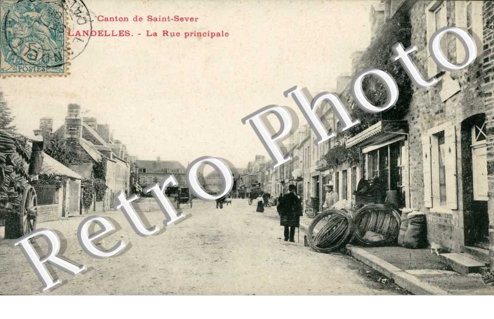  canton de Saint Sever,  la rue principale
