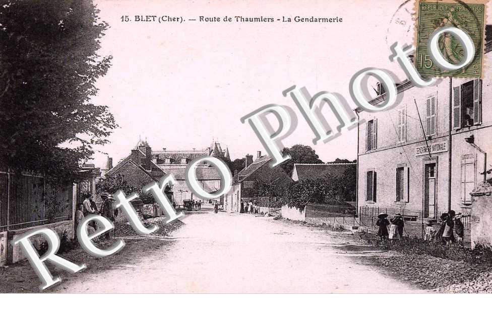 route de Thaumiers, la gendarmerie