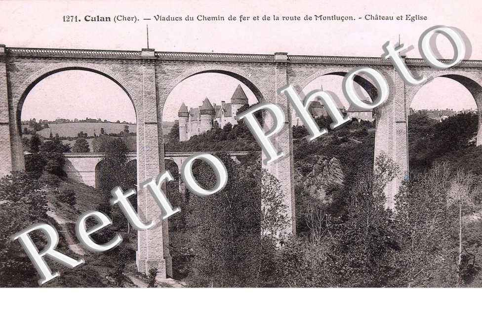 viaduc du chemin de fer et de la route de Montlucon