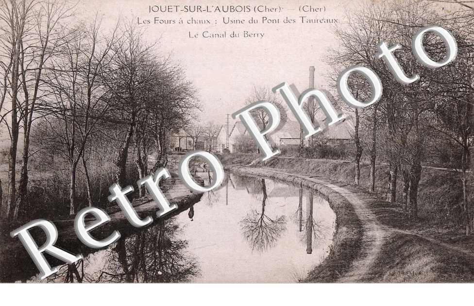les fours a chaux, usines du pont des Taureaux, le canal du Berry
