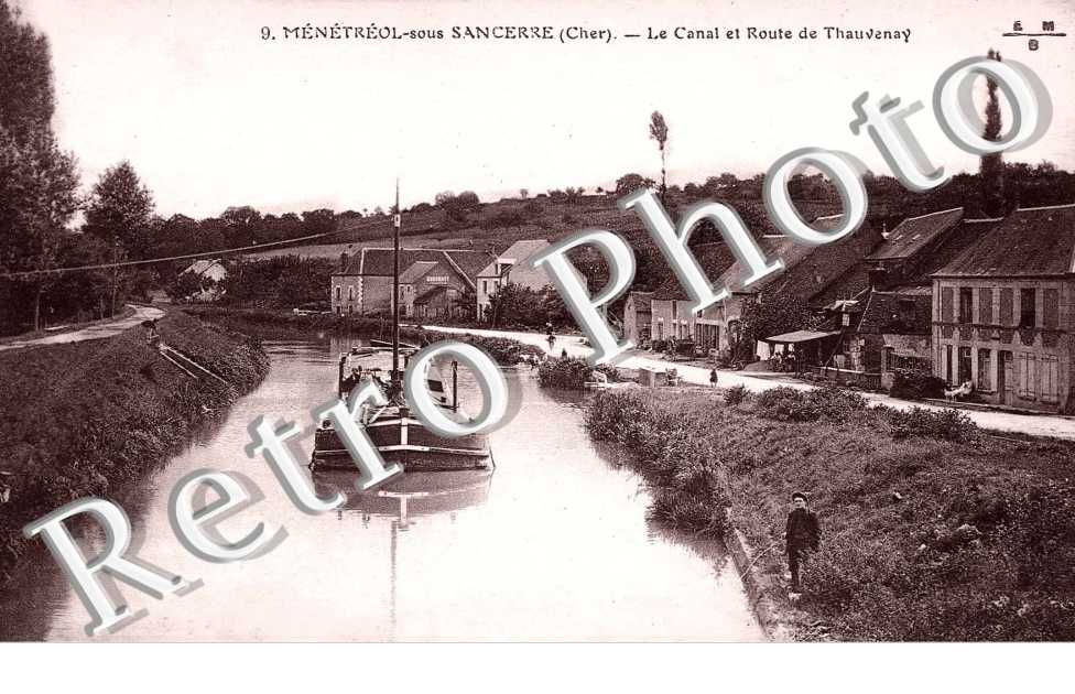 le canal et route de Thauvenay