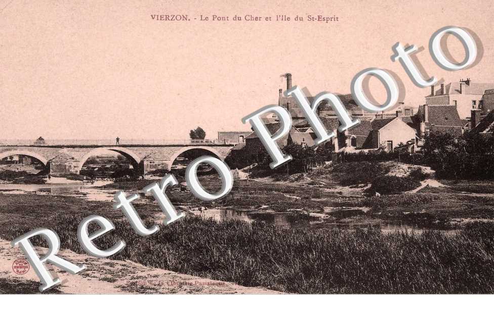 LE PONT DU CHER ET L'ILE DU ST ESPRIT