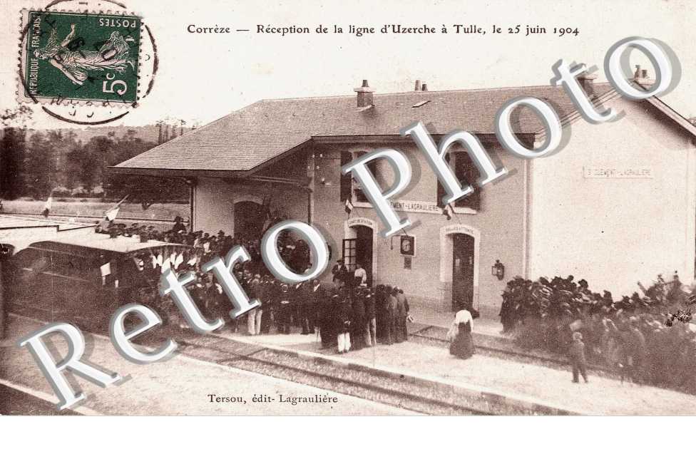 Reception de la ligne d'Uzerche a Tulle, le 25 juin 1904