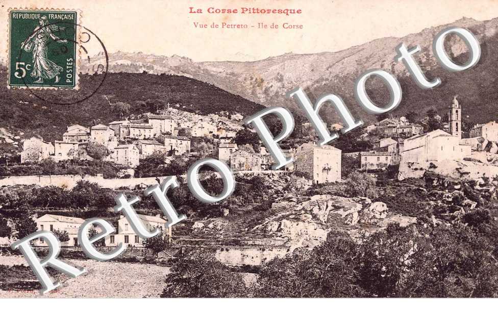 Vue de Petreto -  Ile deCorse