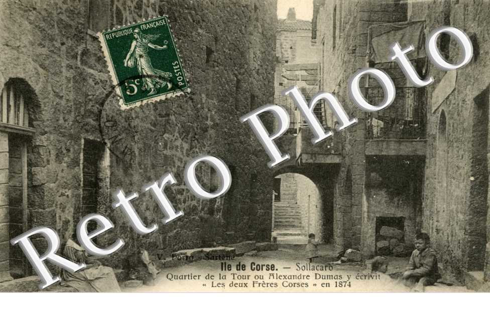 Quartier de la Tour ou Alexandre Dumas y ecrivit "les deux freres corses" 1874