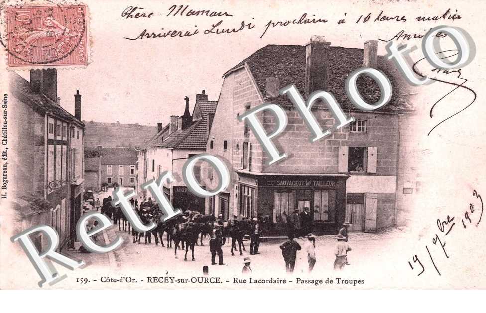 Rue Lacordaire - passage de troupes - militaires