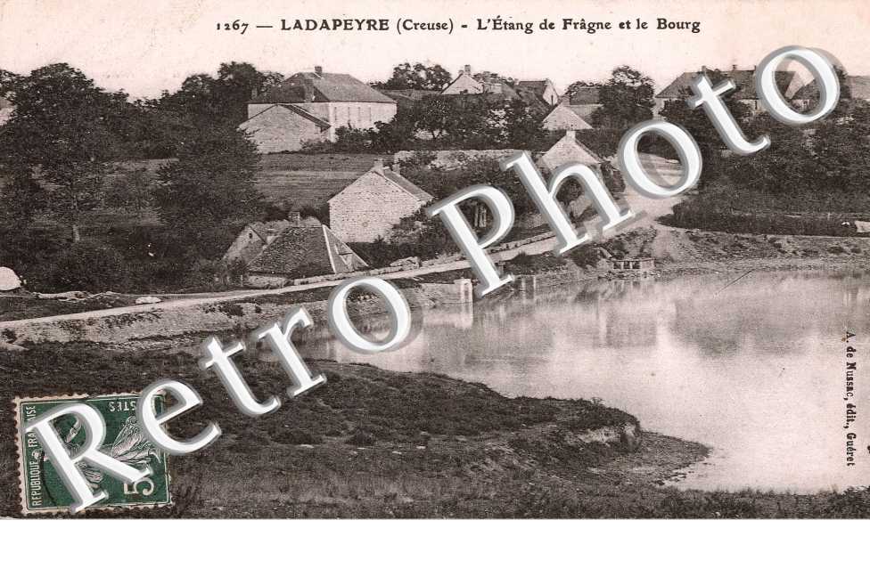 L'etang de Fragne et le bourg
