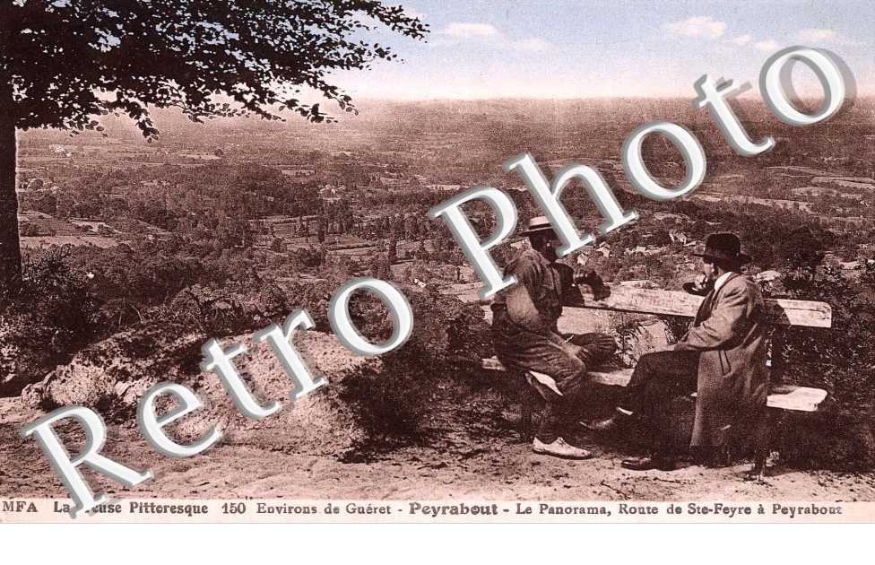 le panorama, rte de ste Feyre (colorisee)