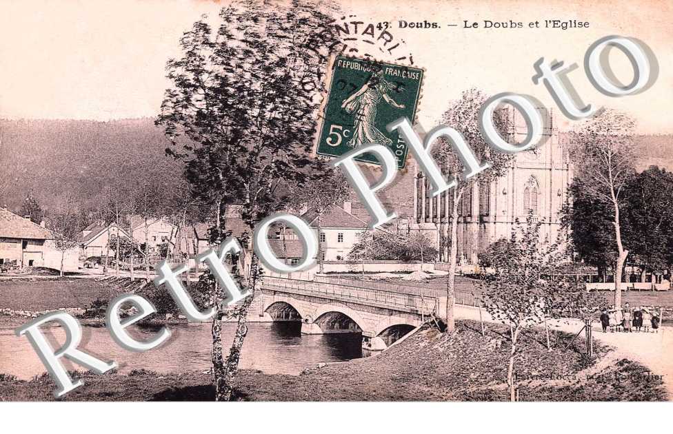 LE DOUBS ET L'EGLISE
