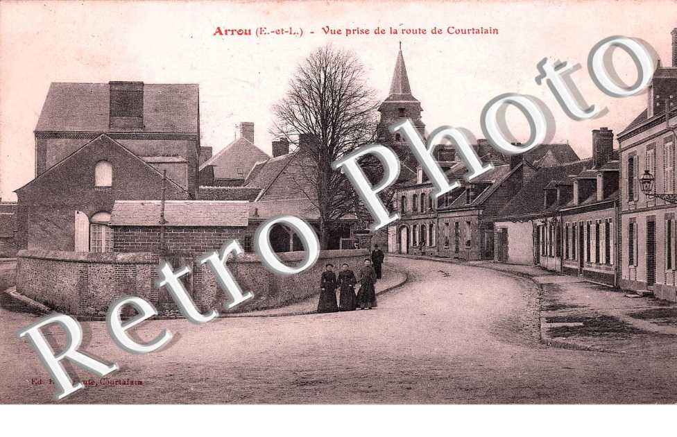 vue prise de la route de courtalain