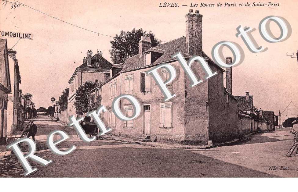 les routes de Paris et de Saint Prest