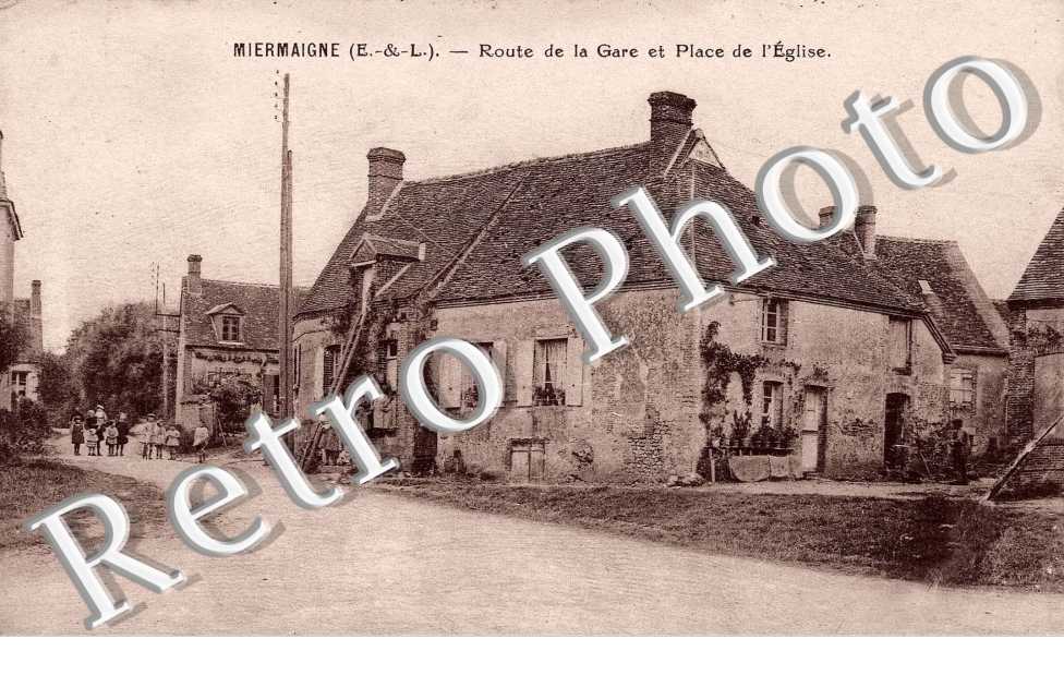 Route de la gare et place de l'eglise