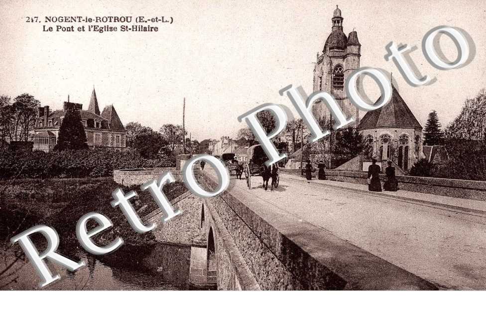 Le Pont et l'Eglise Saint Hilaire