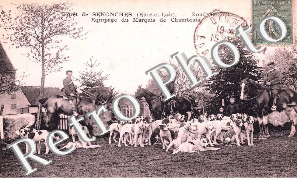 rond bergon, equipage du marquis de chambrais