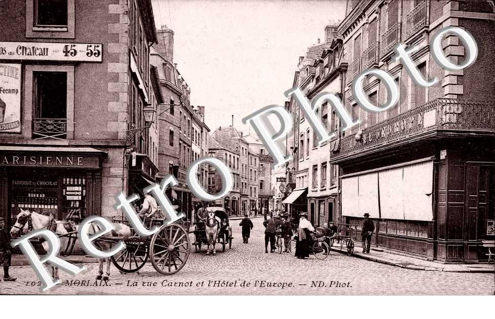 la rue carnot et l'hotel de l'europe