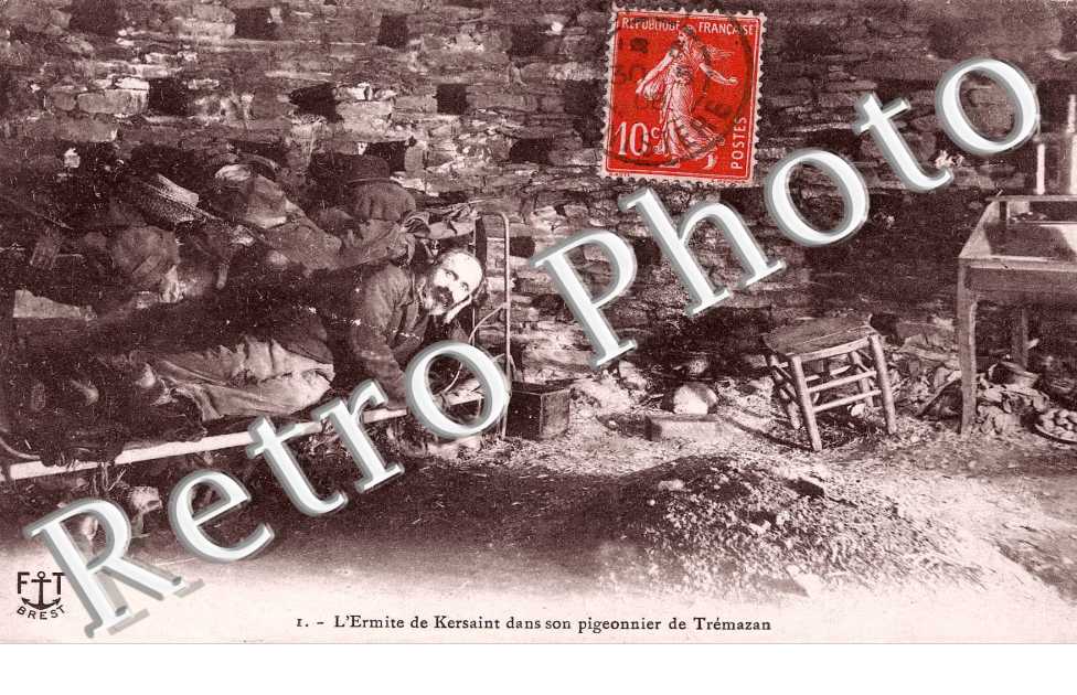l'ermite de Kersaint dans son pigeonnier de Tremazan