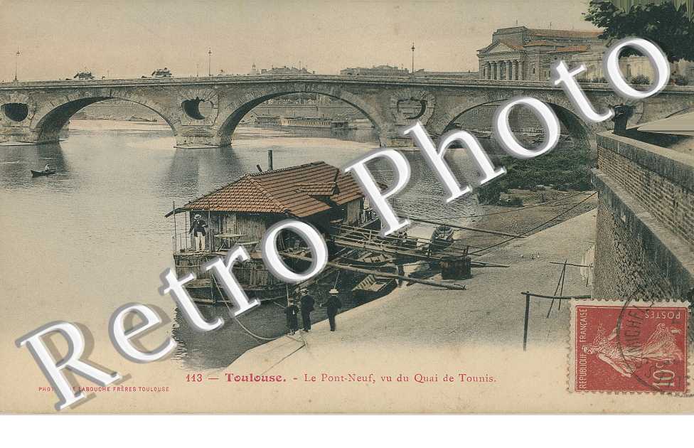 le Pont Neuf vu du quai de Tounis