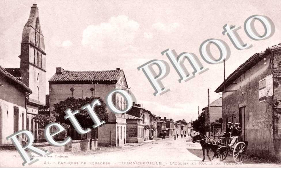 Eglise et route de Toulouse