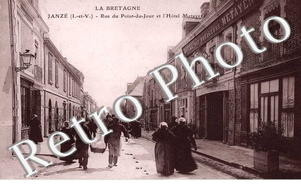 Rue du Point-du-jour et l'hotel Metayer