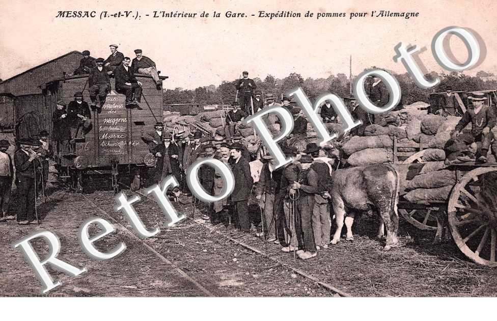 Interieur de la Gare, Expedition de pommes pour l'Allemagne