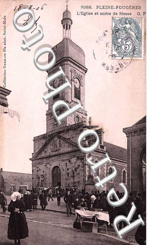 L'eglise et sortie de Messe
