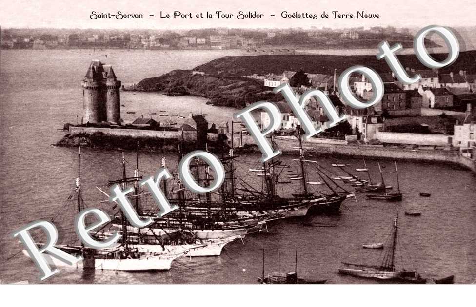 le port et la tour solidor, goëlettes de terre neuve