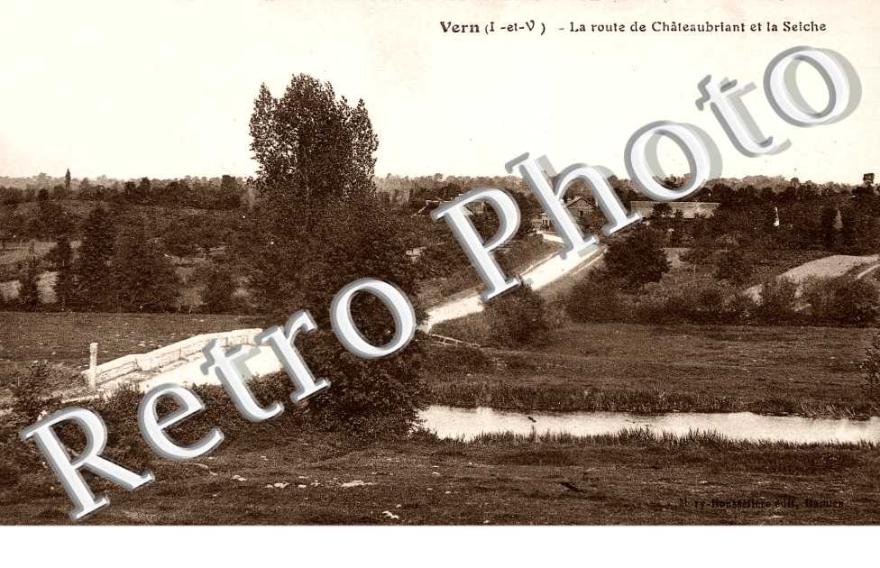 La route de Chateaubriant et la Seiche