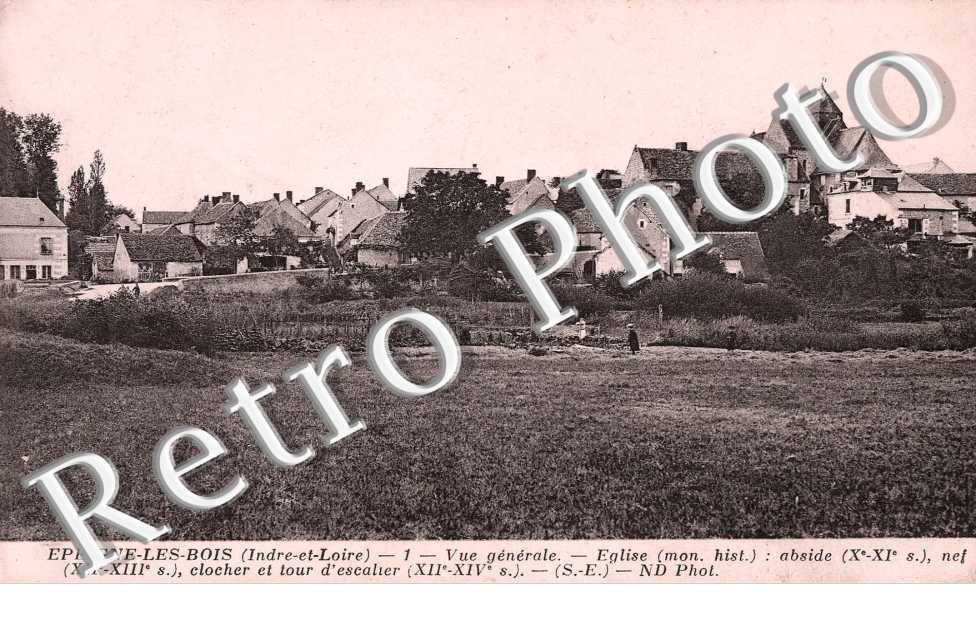 VUE GENERALE EGLISE, ABSIDE, CLOCHER