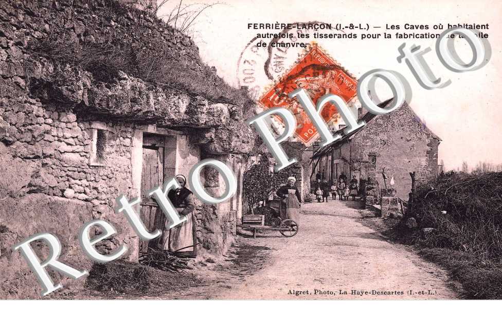 caves ou habitaient les tisserands pour la fabrication de la toile de chanvre